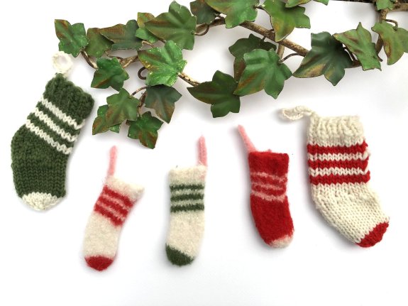Merino Worsted Stocking Ornaments
